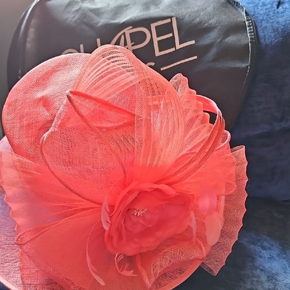 Elegant Pink Floral Women's Hat - Picture 6 of 7